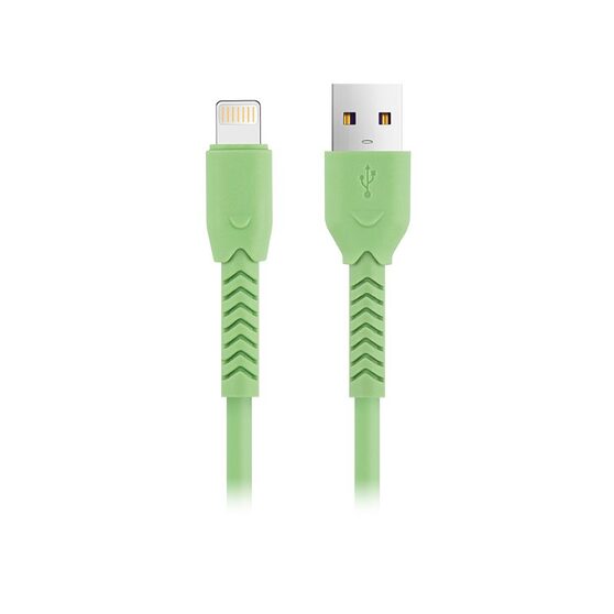 Maxlife Lightning kabel 3A – 1 meter – Grøn