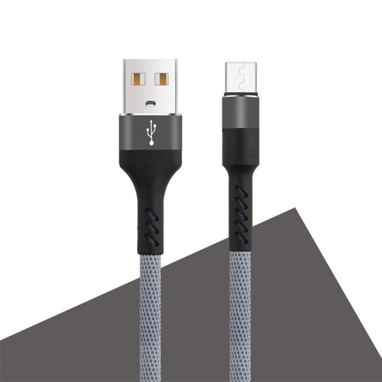 Maxlife MXUC-01 Micro USB Kabel 2A - 1m USB-A/microUSB - Grå