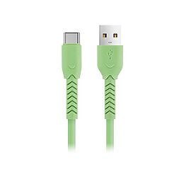 Maxlife MXUC-04 USB-C Kabel 3A - 1m USB-A/USB-C - Grøn