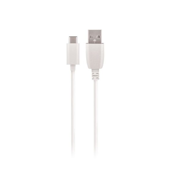 Maxlife USB-C kabel 1A - 1m USB-A/USB-C - Hvid