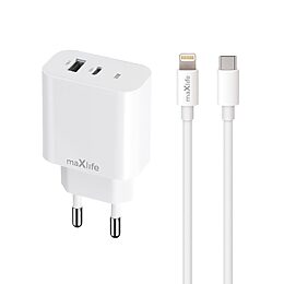 maXlife bundle 20W PD USBUSB C lader USB C lightning kabel 1